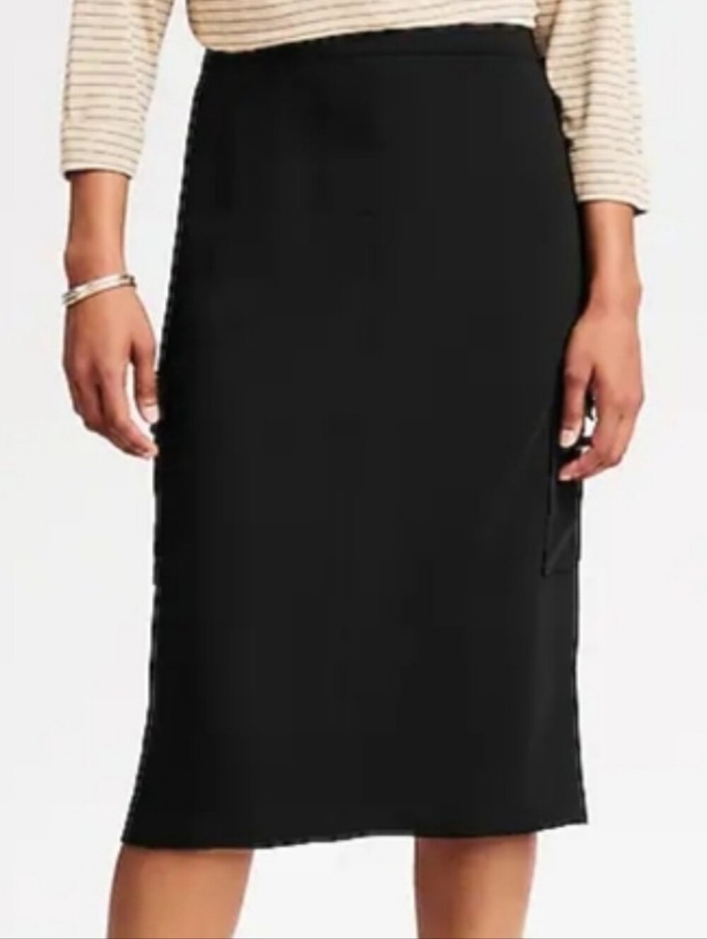 J. Jill Casual Cargo Utility Skirt In Black Size S